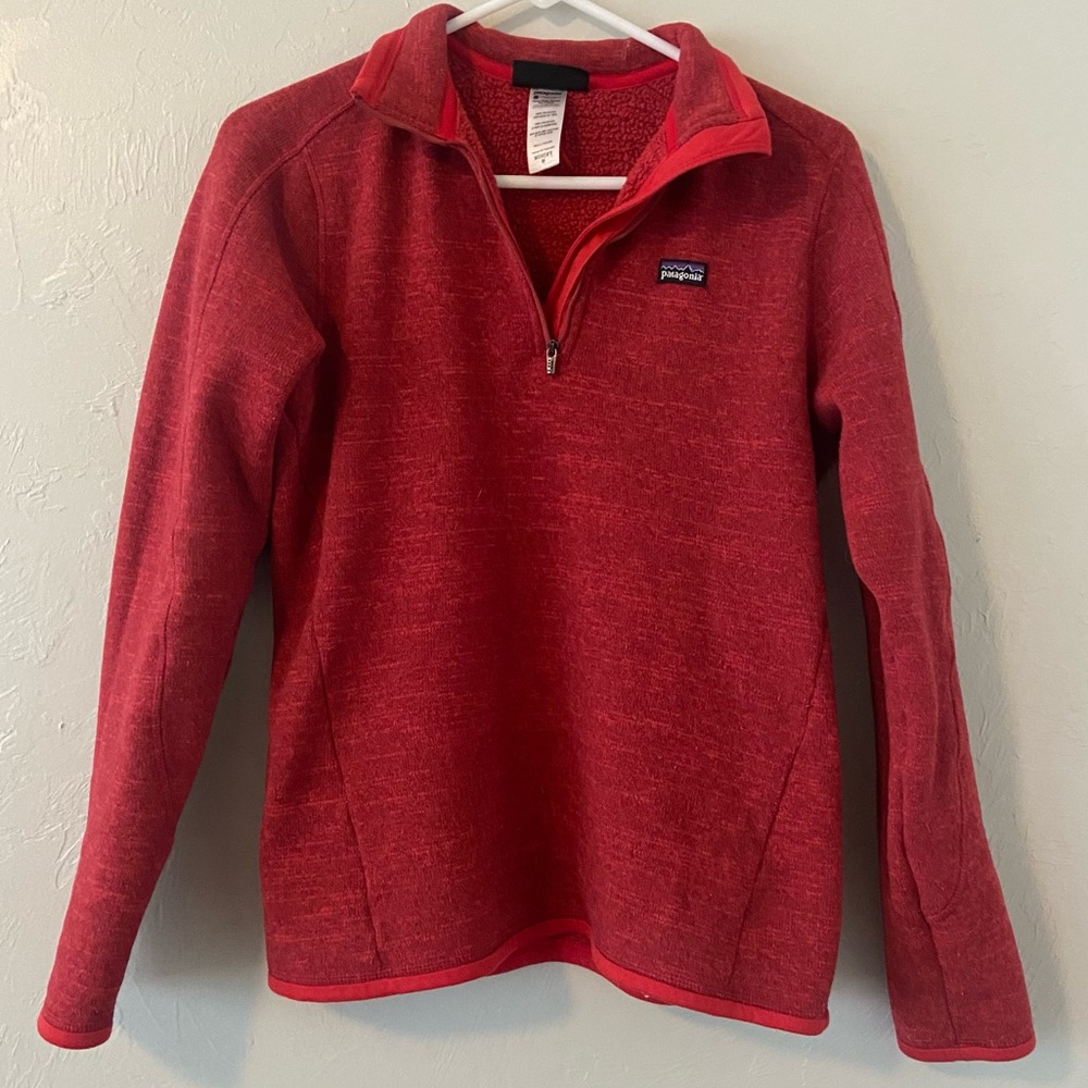 Women’s Red Patagonia pullover